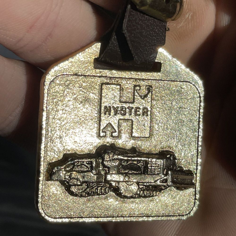 Vintage Hyster Compactor Roller Pocket Watch Fob Machine Heavy Equipment